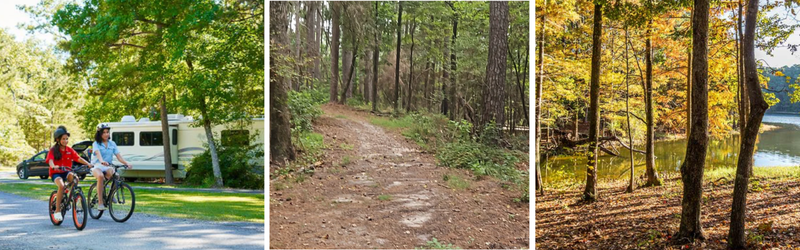 hiking trails at North toledo bend state park