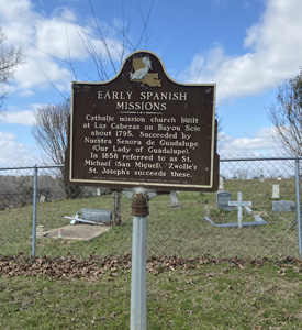 Early Spanish Missions Marker Toledo Bend Lake Country
