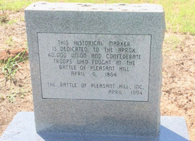 Village of Pleasant Hill Rear of the historical marker