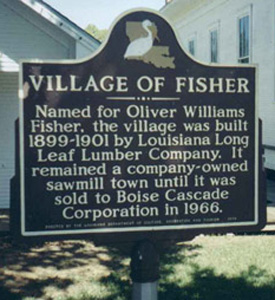 Village of FIsher Historic Marker